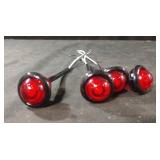 3/4-inch round red LED marker or clearance light