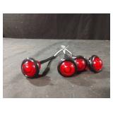 3/4-inch round red LED marker or clearance light