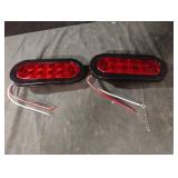 Set of 2 6" oval trailer lights