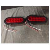 Set of 2 6" oval trailer lights