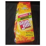 Original Monster Slim Jim. 18 pk. Exp. Feb 26,