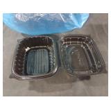 Plastic to-go boxes. 70+