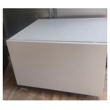 Metal cabinet on wheels 25 x 17 1/2 x 22 1/2