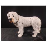 Porcelain dog statue