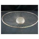 Silver colored open bowl