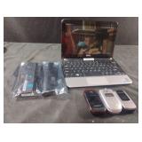 Dell Inspiron Mini 10 netbook and vintage flip