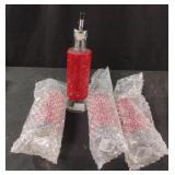 Decorative glass oil bottles