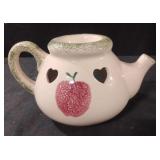 Spongeware ceramic wax burner