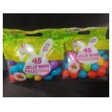 Plastic Easter eggs. 2-45 ct packs. Candy Exp.