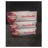 Food Handler Black Vinyl/Nitrile Blend Gloves.