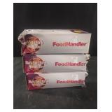 Food Handler Black Vinyl/Nitrile Blend Gloves.