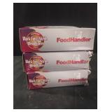 Food Handler Black Vinyl/Nitrile Blend Gloves.