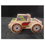 Wood toy truck