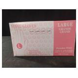 Vinyl Gloves. 2-100 ct boxes. Size L
