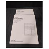 Mailing Labels. 2-3000 ct boxes