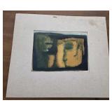 15X18 matted Abstract faces artwork by L. JONES