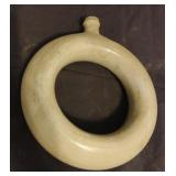 Studio art pottery round bottle