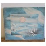 14x12 Eddie Smith art painted wood