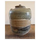 Eddie Smith Lidded studio pottery stoneware jar