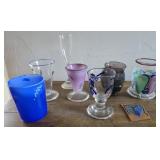 1970s and 80s assorted artists glassware