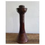 Ben Owen Master Potter candlestick 13.5" tobacco