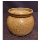Studio art pottery jar with lid