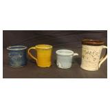 Eddie Smith pottery mugs