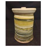 Eddie Smith pottery jar with lid
