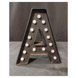 "A" LED Lighted Sign