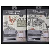 Two Better Homes & Garden Red Rustic Farm valance