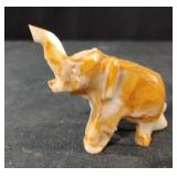 Hand carved elephant stone statue