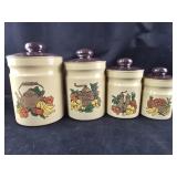 8pc Metal Cannister Set