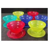 Plastic ice cream bowls. 7 total