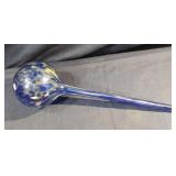 Hand-blown art glass plant watering bulb,