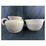 McCoy mixing bowl and jar