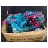 Turquoise and pink holiday decorations