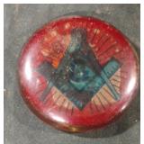 Masonic resin paperweight
