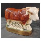 Vintage 1971 Ezra Brooks Cow Decanter