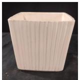 (MCM) White Ridged Vintage Ceramic Flower