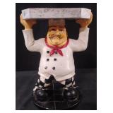Vintage Peter Mook Chef Figurine Holding Serving