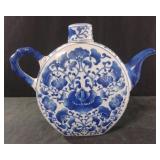 Asian Spout & Handled Ceramic Blue & White