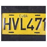 Cuba License Plate