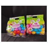 Easter eggs. 2-45 ct packs. Candy is out of date