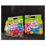 Easter eggs. 2-45 ct packs. Candy is out of date