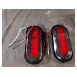 6" Oval LED trailer light. Set of 2