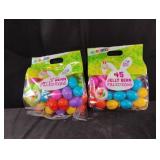 Easter eggs. 2-45 ct packs. Candy is out of date
