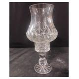 Block 24% Lead Crystal Hurricane Candle Holder.