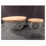 Temp-tations 2-Piece Glass Mixing Bowls with