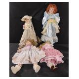 Vintage ceramic dolls