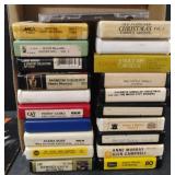 Vintage 8-track tapes and Dick Gregory record